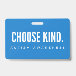 Tarjeta De Identificación conciencia del autismo elegir el tipo Badge Lanyar