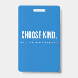 Tarjeta De Identificación conciencia del autismo elegir un patio de jardín a