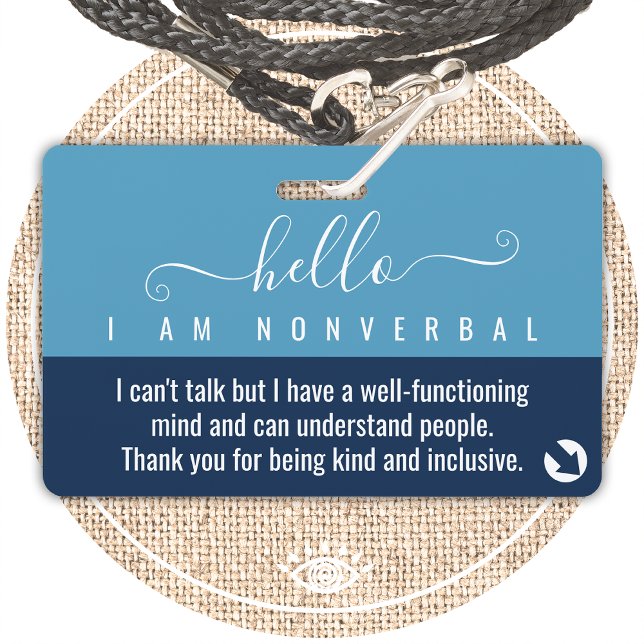 Tarjeta De Identificación conciencia no verbal y contacto de emergencia (Subido por el creador)