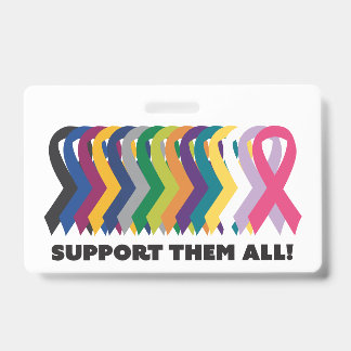 Tarjeta De Identificación Conciencia sobre todo el cáncer