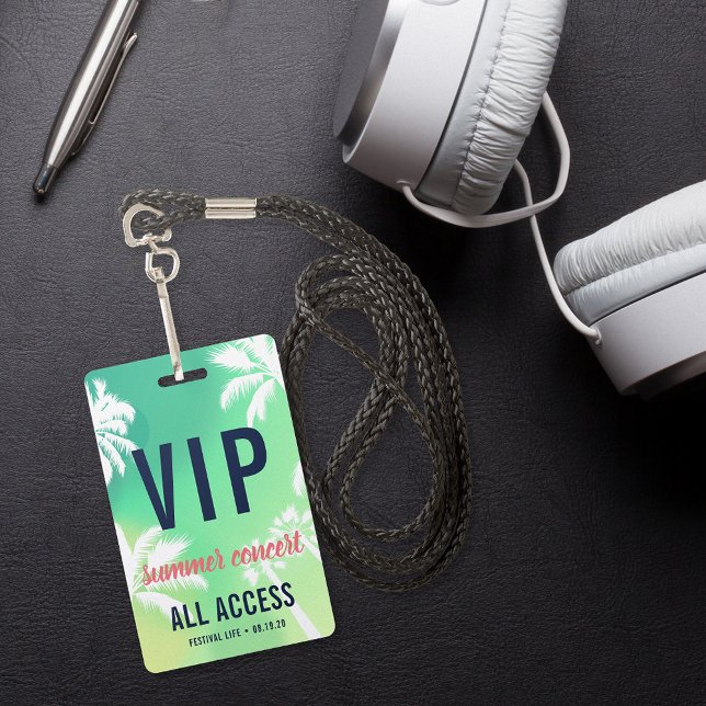 Tarjeta De Identificación Concierto de acceso completo VIP para personalizad (Subido por el creador)