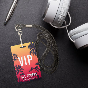 Tarjeta De Identificación Concierto personalizado de acceso total para VIP