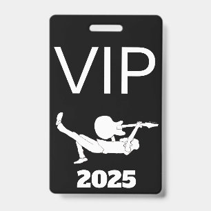 Tarjeta De Identificación Concierto Personalizado de Rock Clásico