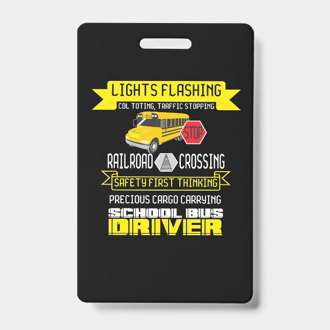 Tarjeta De Identificación Conductor de bus orgulloso (Parte frontal)