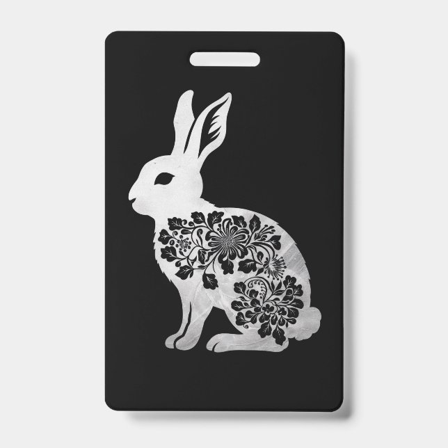 Tarjeta De Identificación Conejo de Pascua (Parte frontal)