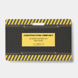 Tarjeta De Identificación Construcción