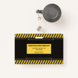 Tarjeta De Identificación Construcción