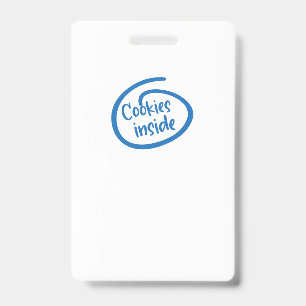 Tarjeta De Identificación Cookies adentro