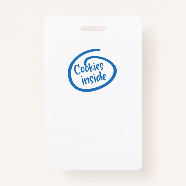 Tarjeta De Identificación Cookies adentro (Anverso)