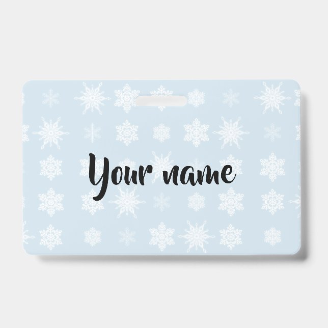 Tarjeta De Identificación Copo de nieve (Parte frontal)