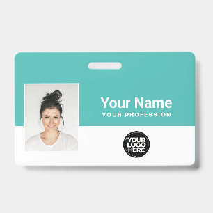 Tarjeta De Identificación Cordón con placa de identificación de empleado con
