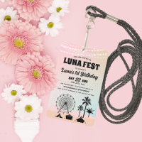 Cordón de Invitación de Cumpleaños del Festival de
