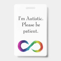 Cordon "Soy autista, por favor sea paciente"