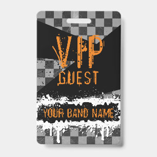 Tarjeta De Identificación Cordon VIP de Merchandising de Banda Personalizado