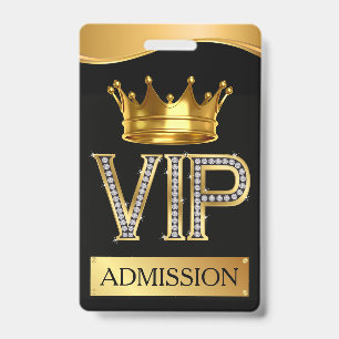 Tarjeta De Identificación Cordon VIP PLACA