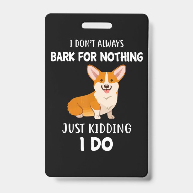 Tarjeta De Identificación Corgi (Parte frontal)