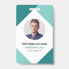 Tarjeta de identificación corporativa con nombre m