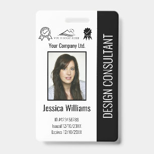 Tarjeta de identificación corporativa personalizad