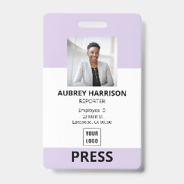 Tarjeta de identificación corporativa simple para 