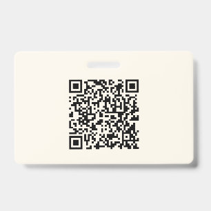 Tarjeta De Identificación Crea instantáneamente un código QR   Blanco desact
