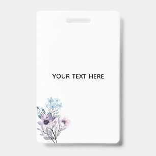 Tarjeta De Identificación Crea Tu Propia Floral 