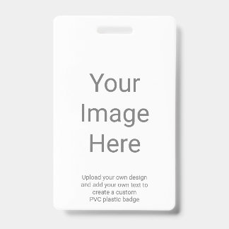 Tarjeta De Identificación Crea tu propia imagen vertical en PVC de plástico