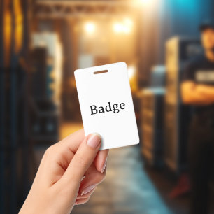 Tarjeta De Identificación Crea tu propia insignia de diseño simple personali