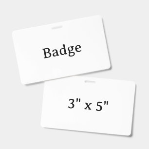 Tarjeta De Identificación Crea tu propia insignia de diseño simple personali