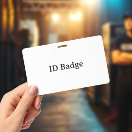 Tarjeta De Identificación Crea tu propia placa de plástico PVC horizontal de