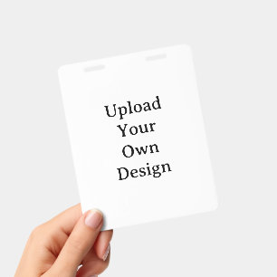 Tarjeta De Identificación Crea tu propia placa de plástico PVC vertical simp