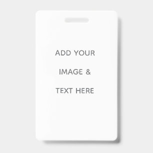 Tarjeta De Identificación Crea tu propio blanco