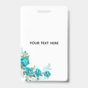 Tarjeta De Identificación Crea tu propio blanco elegante