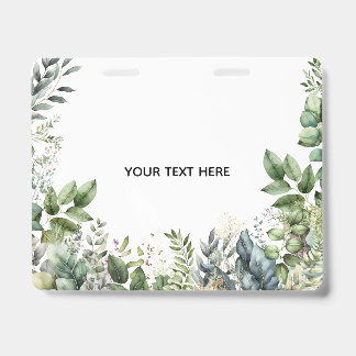 Tarjeta De Identificación Crea tu propio diseño botánico