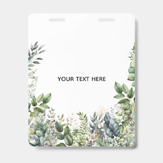 Tarjeta De Identificación Crea tu propio diseño botánico