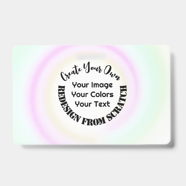 Tarjeta De Identificación Crea tu Propio Diseño Personalizado (Anverso)