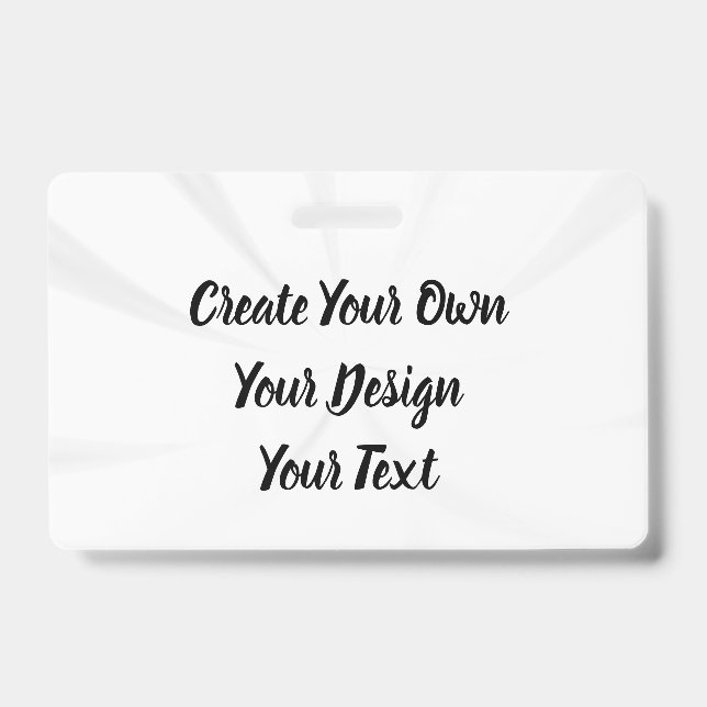 Tarjeta De Identificación Crea tu propio personalizado (Parte frontal)