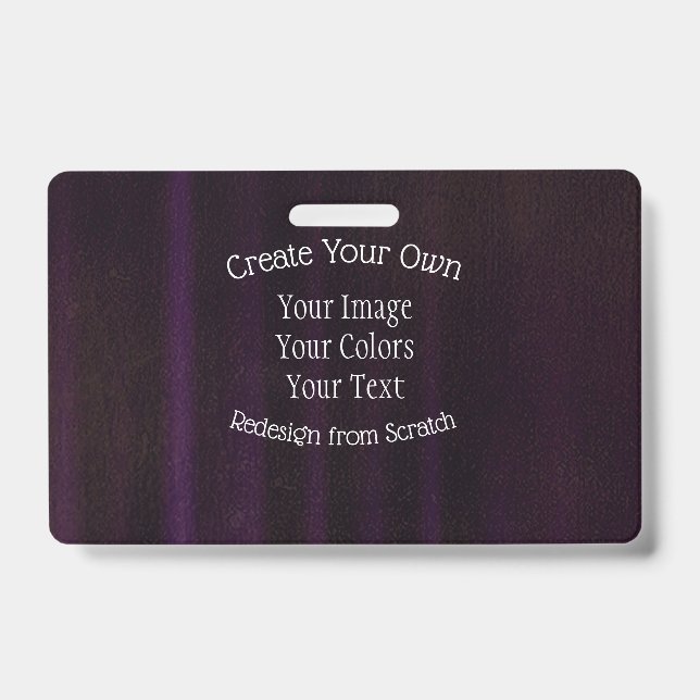 Tarjeta De Identificación Crea tu Propio Personalizado (Parte frontal)