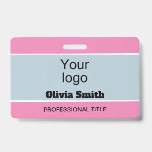 Tarjeta De Identificación Creado para ti, distintivo elegante