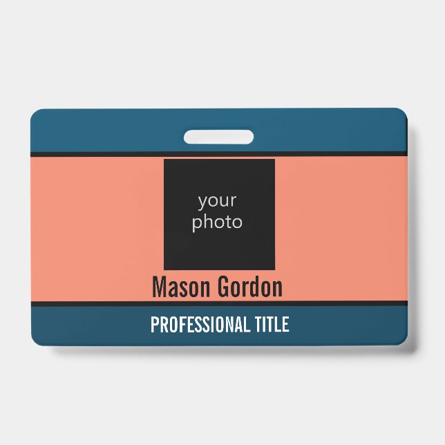 Tarjeta De Identificación Creado para ti, elegante (Parte frontal)
