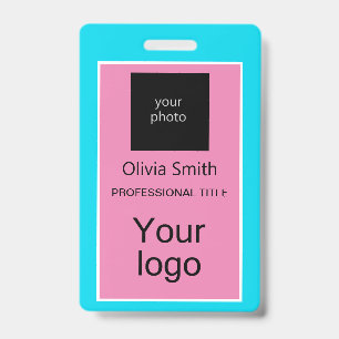 Tarjeta De Identificación Creado para ti, emblema elegante
