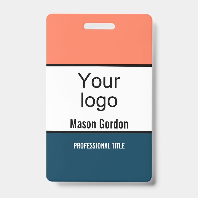 Tarjeta De Identificación Creado para usted, placa elegante (Parte frontal)