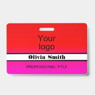 Tarjeta De Identificación Creado para usted, placa elegante