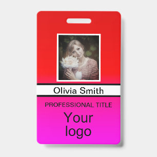 Tarjeta De Identificación Creado para usted, placa elegante