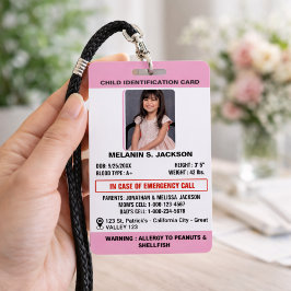 Tarjeta De Identificación Creador de identificaciones personalizadas para ni