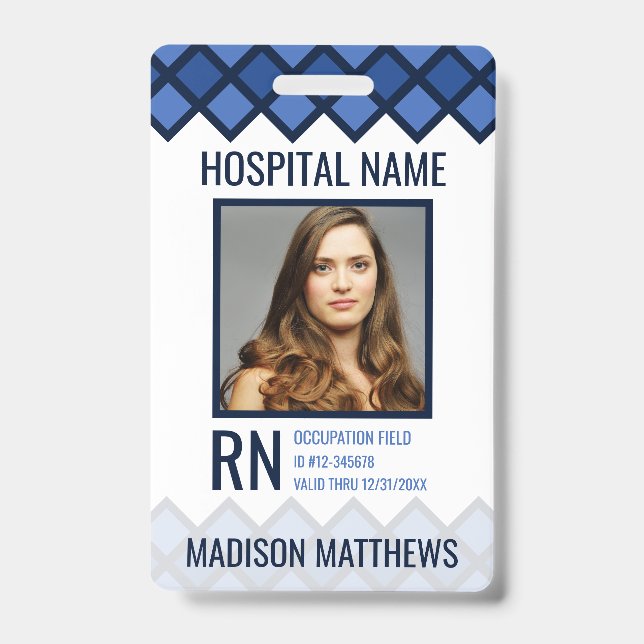 Tarjeta De Identificación Creador de identificaciones personalizadas para pe (Parte frontal)