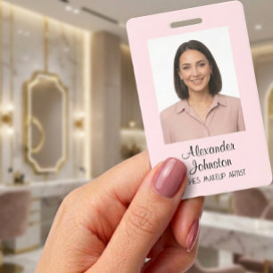 Tarjeta De Identificación Creador de Pestañas Artista de Maquillaje Insignia