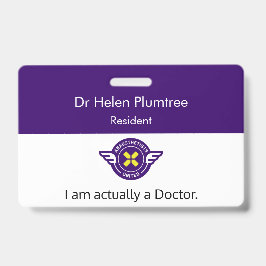 Tarjeta De Identificación Creadora de identificaciones de médico personaliza