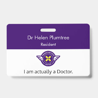 Tarjeta De Identificación Creadora de identificaciones de médico personaliza