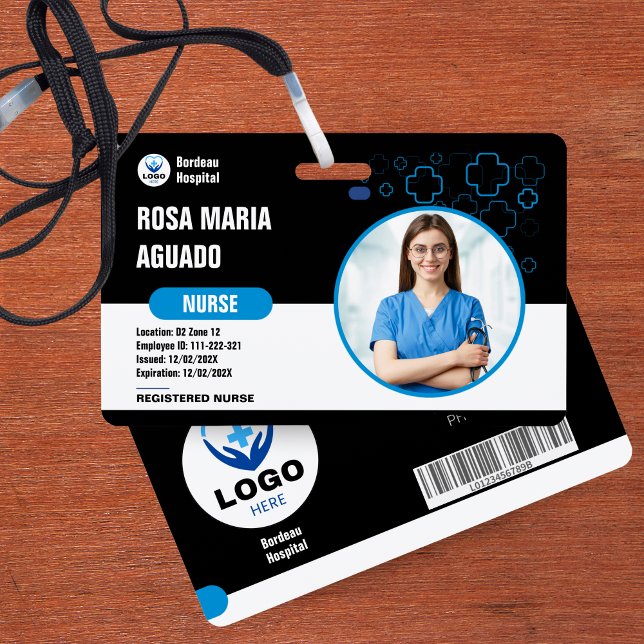 Tarjeta De Identificación Creadores de identificaciones personalizadas para  (Custom Hospital & Business ID Badges - Secure, Durable Design)