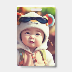 Tarjeta De Identificación Crear invitaciones a ducha para bebés Personalizad